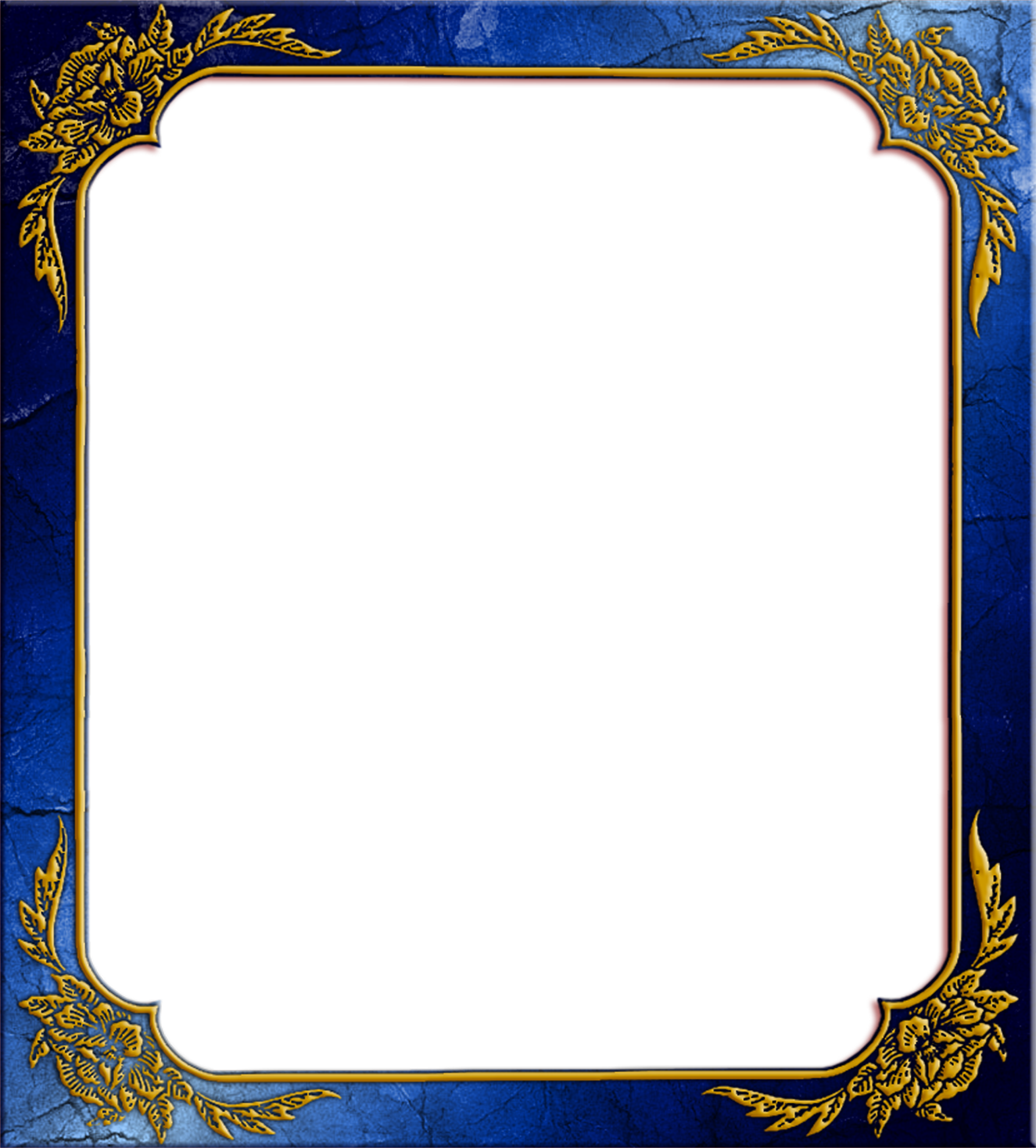 Gold Picture Vintage Simple Remarkable Classic White - Frames Png (1325x1467)