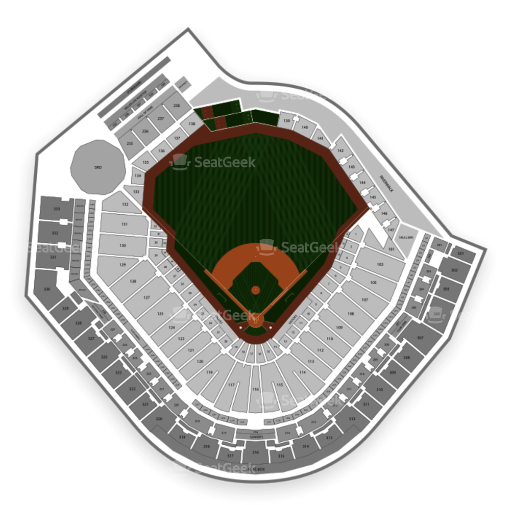 Pittsburgh Pirates Seating Chart - Pnc Park 331 Section Y (1000x1000)