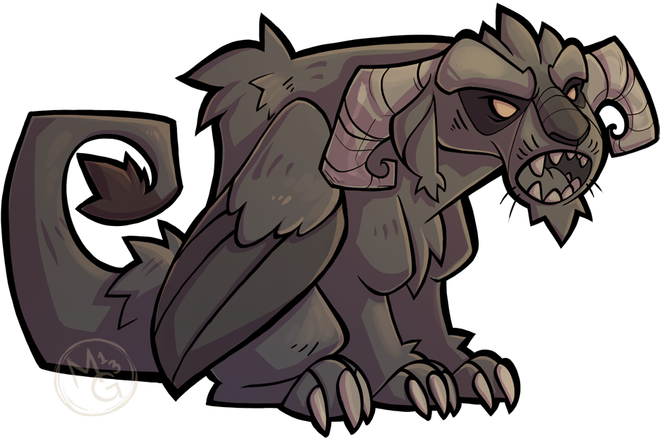 Gargoyle 1 By Tea-tiger - Cartoon Gargoyle (1000x664)