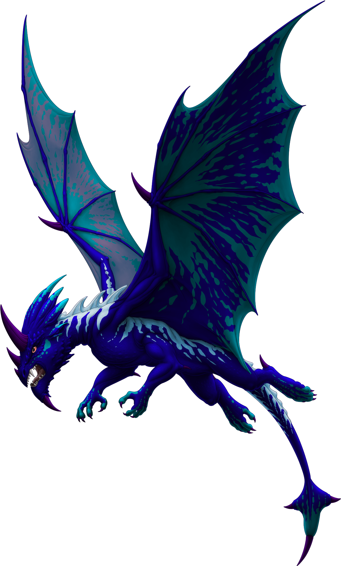 Painted Gargoyle Dragon - Dragon (1200x1980)