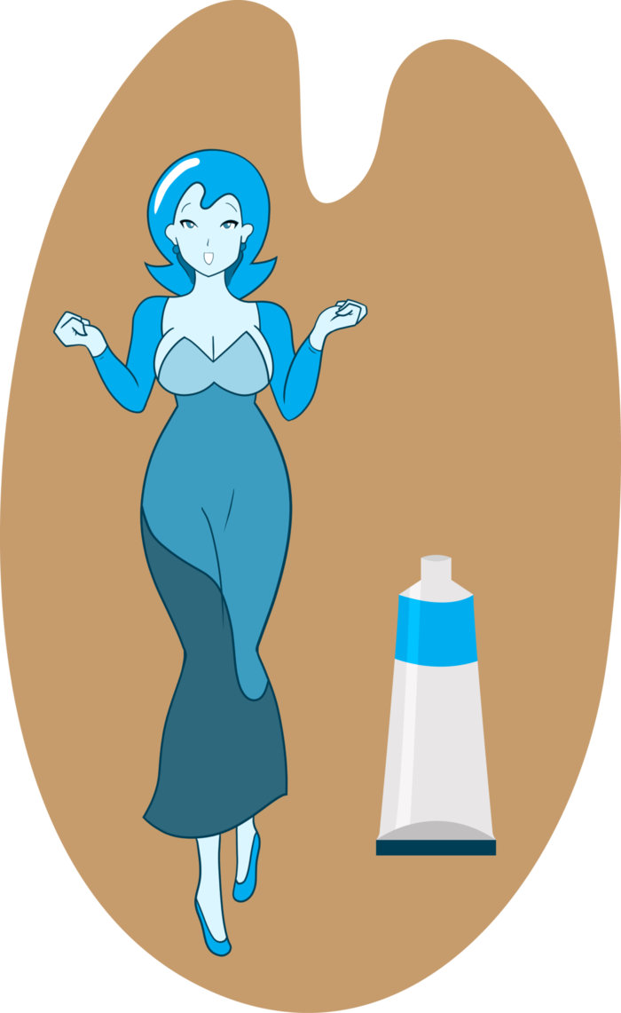 Cyan By Db-palette - Illustration (700x1141)