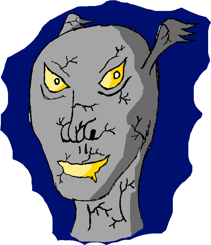 I Scraped My Stone Body Across The Rotten Wooden Wall, - Cartoon (767x893)