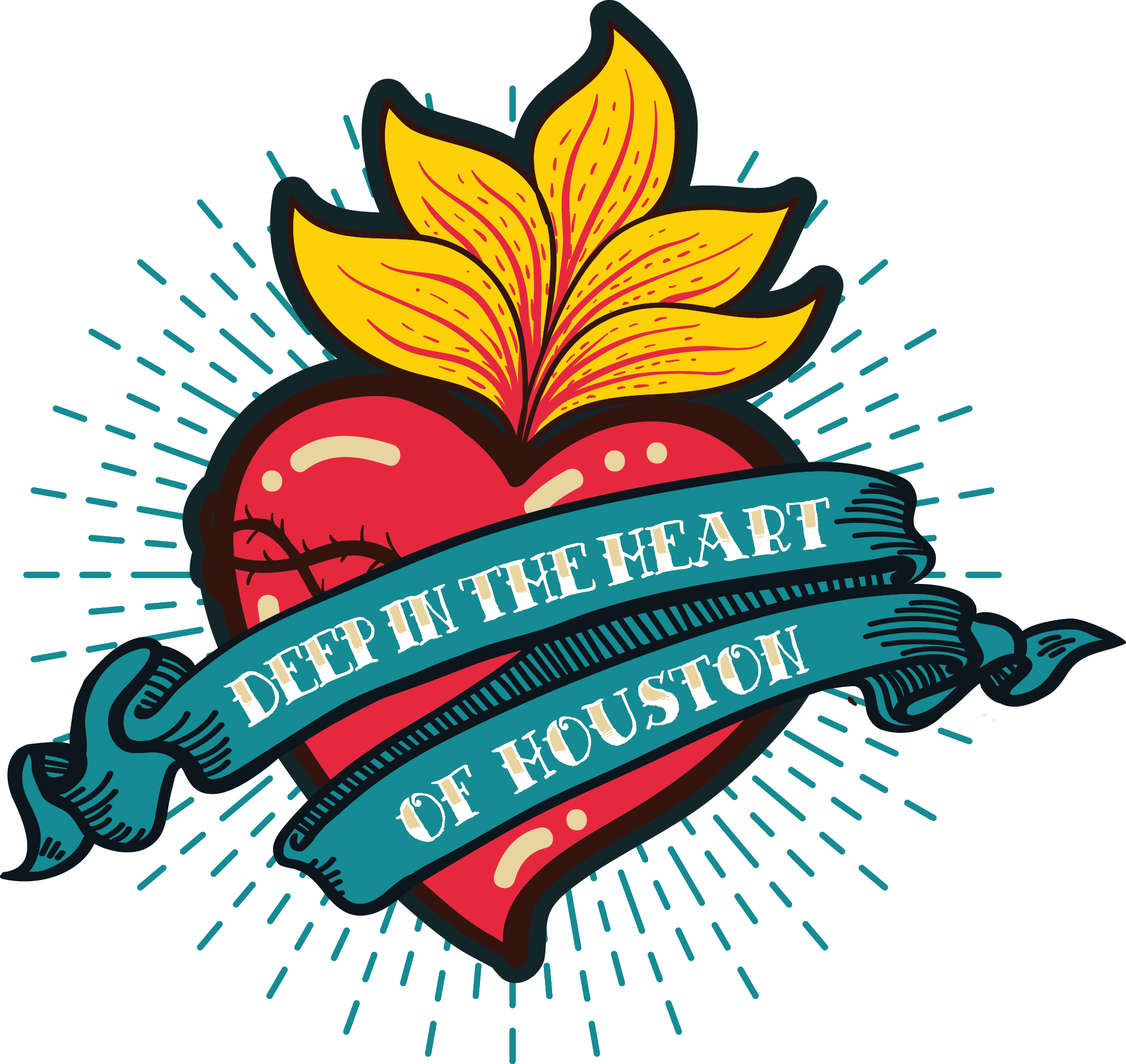 Deep In The Heart Of Houston, Benefiting Wesley Community - Illustration (2027x1915)