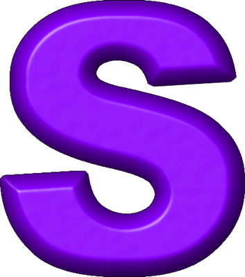 Presentation Alphabets Purple Refrigerator Magnet S - Purple Letter S Png (354x400)