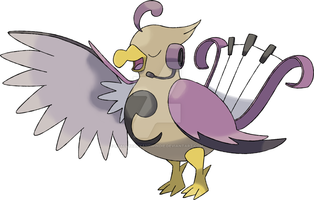 Vocalyre By Reallydarkandwindie - Lyrebird Pokemon (1024x653)