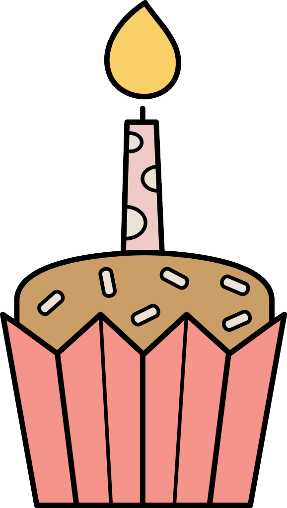 Happy Birthdaycupcakes - Candle (578x1023)