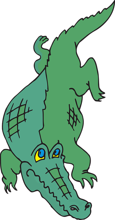 Claws Clipart Aligator - Gambar Kartun Buaya Anak (378x720)