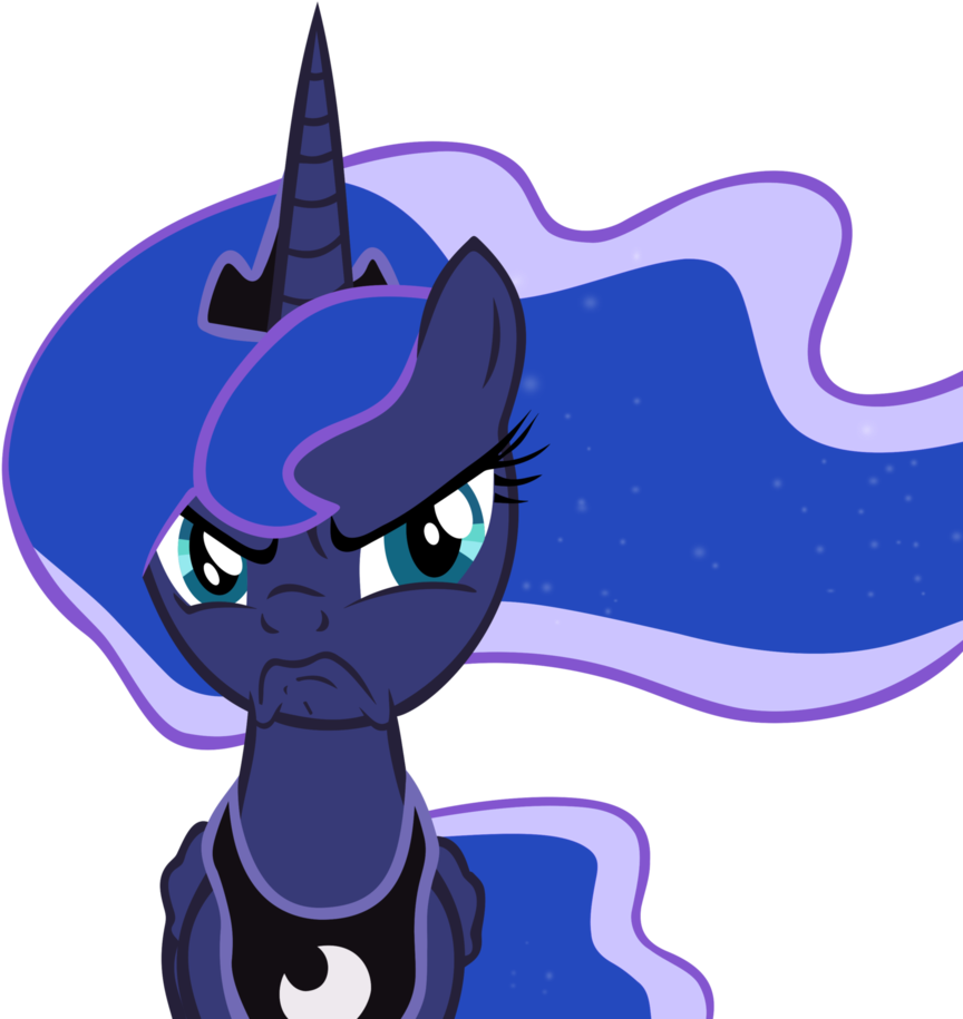 Frowning Luna By Frownfactory - Princess Luna A Royal Problem (870x919)