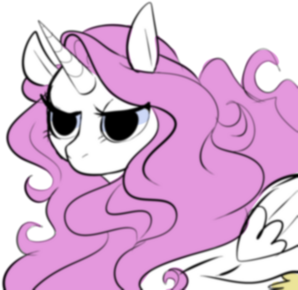 Chandelurres, Cewestia, Filly, Frown, Princess Celestia, - Cartoon (1024x1024)