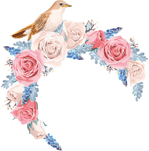 Flower Euclidean Vector Rose - Flower Border Png Vector (600x600)