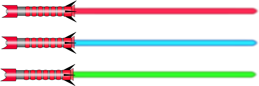 How To Set Use Light Saber Single Svg Vector - Star Wars Clip Art Lightsaber (900x321)