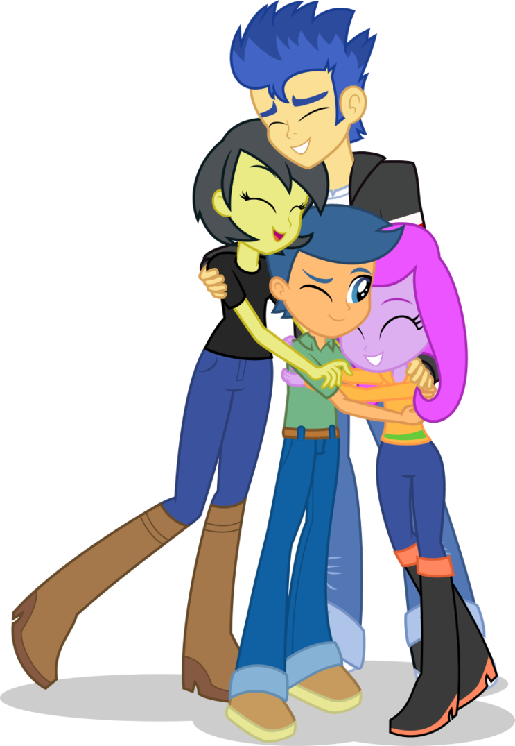 A Sentry Family Group Hug By Mlp-trailgrazer - Cartoon (743x1075)