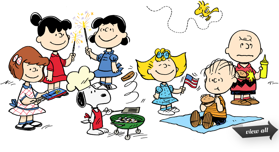 Peanuts Gang July 4th Celebration - Peanuts 4th Of July (924x526)