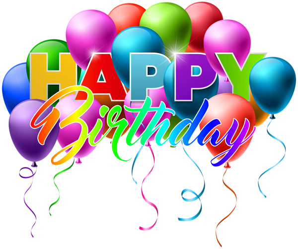 Happy Birthday Png Transparent Clip Art Image - Happy Birthday Transpartent (600x502)