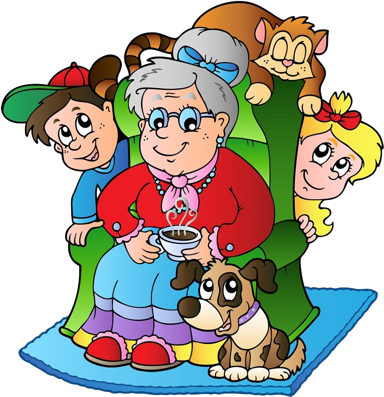 Grandparent Grandmother Grandchild Drawing - Cuentame Un Cuento Abuelita (824x847)