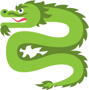Pin Dragon Clipart Transparent - Apparel Printing Emoji Dragon Book Bag, Yellow (375x375)