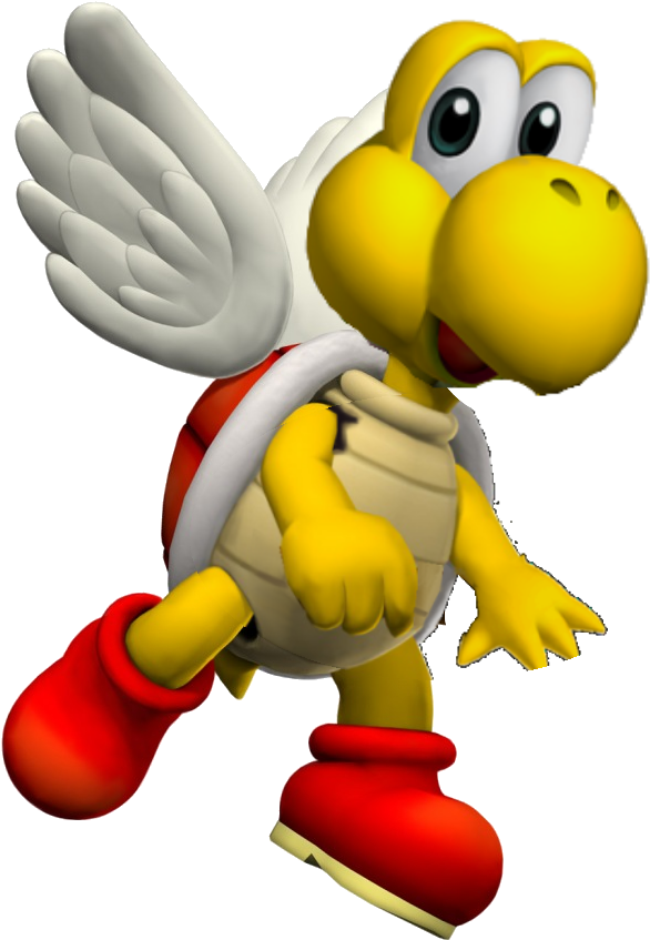 Unlockable Characters - Mario Kart Double Dash Paratroopa (740x906)