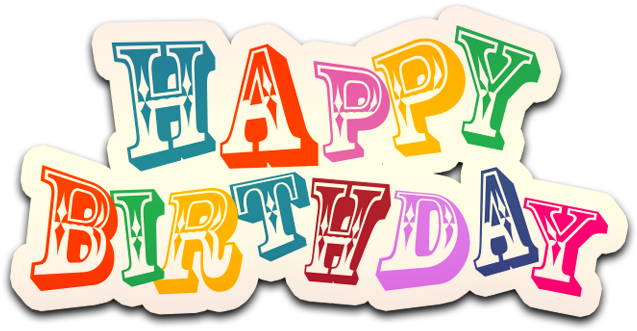 Colorful Happy Birthday Transparent Image - Happy Birthday Icons Png (640x640)
