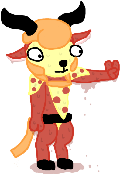 Pizza Absa By Etehwierdokid - Cartoon (421x573)