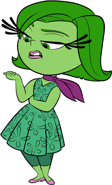 Disgust Inside Out Clipart - Cartoon (512x782)