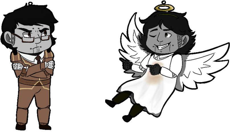 Duke And Smudger Ornaments By Asgardian-mischief - Cartoon (1024x599)