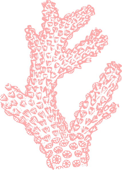 Coral Clip Art At Clker Com Vector Clip Art Online, - Coloring Pages Ocean Plants (426x595)
