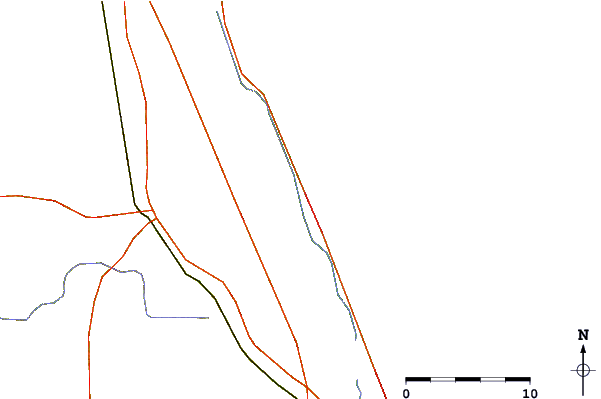 Florida Roads And Rivers Around Smith Creek, Flagler - Plot (601x399)