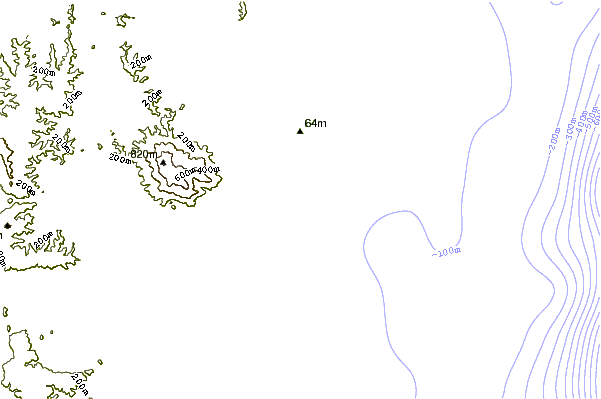 Shoreline Around Tilba Tilba Beach - Map (601x399)