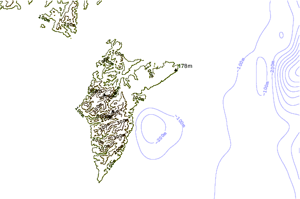 Shoreline Around Diners Beach - Sketch (601x399)