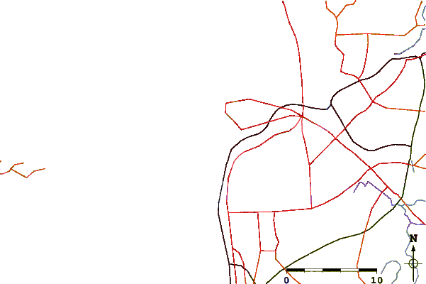 Roads And Rivers Around Main Beach - Diagram (601x400)