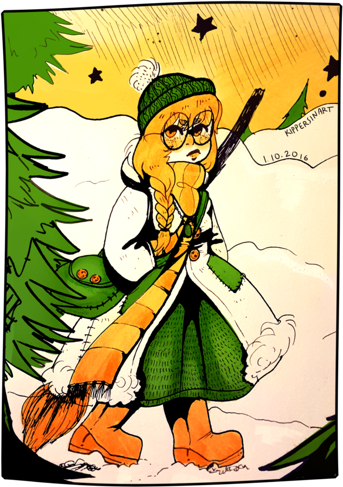 Inktober2016-seasonal Witch By Katariiinap - Cartoon (774x1032)