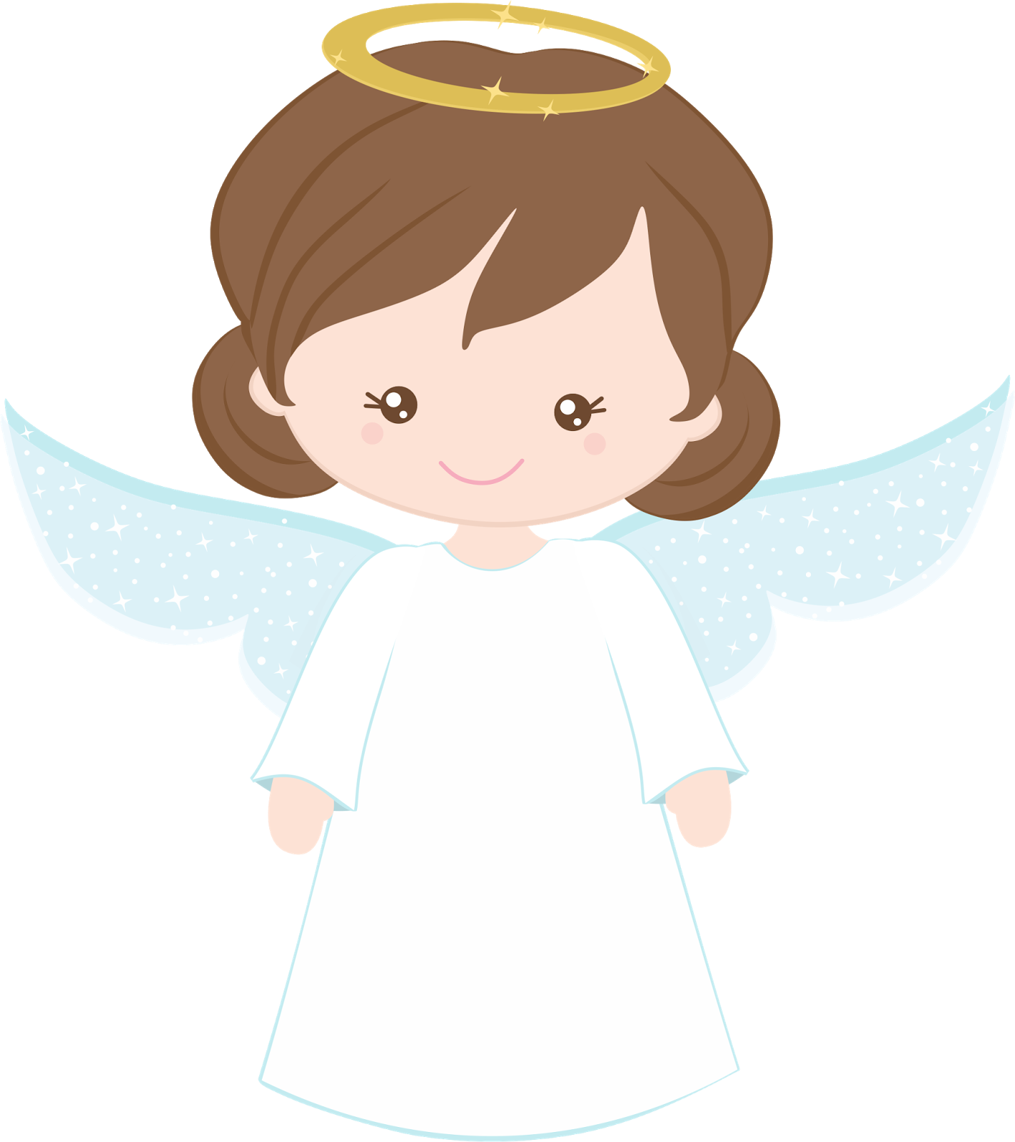 Bird And Angels Clipart - Angelita Bautizo Png (1422x1600)