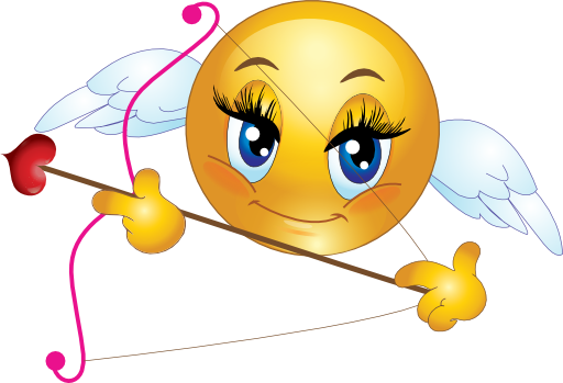Angel Girl Smiley Emoticons Clipart - Angel Smiley (512x349)
