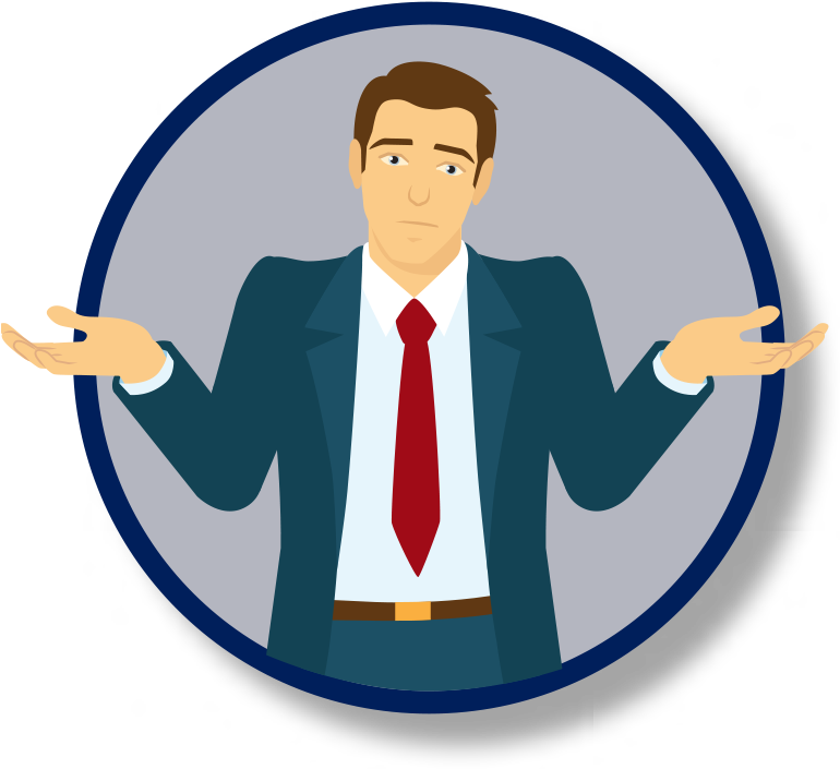 Man With Glasses - Happy Smiley (850x854)