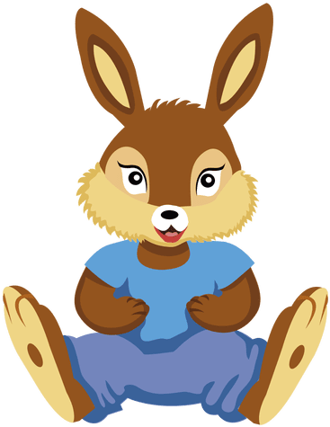 De Dibujos Animados De Peluche Animal Conejito Transparent - Bunny Friend Tile Coaster (512x512)