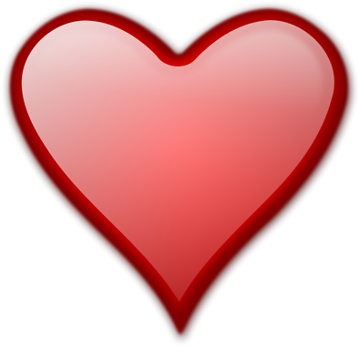 Fancy Heart Image Transparent Background Heart No Background - Love Heart Png No Background (400x404)