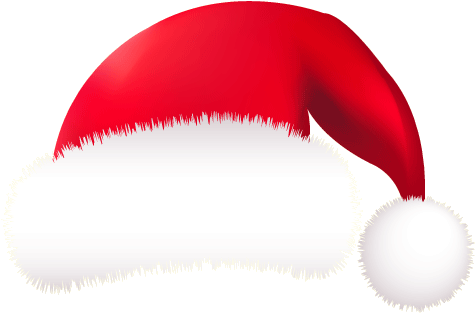 Funny Animal With Christmas Hat Color Vector Illustration - Santa Hat Animated Gif (538x504)