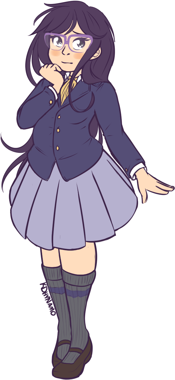 Shizuko Kurosawa - Cartoon (668x1300)