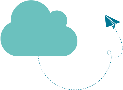 D/3557423307, Clouds And Planes - Paper Plane Png Icon (483x356)