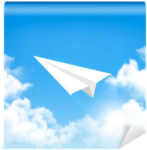 Paper Airplane In The Sky With Clouds - Creative Brief (400x400)