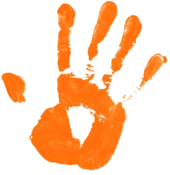 Printing Clip Art - Hand Print Png (564x579)