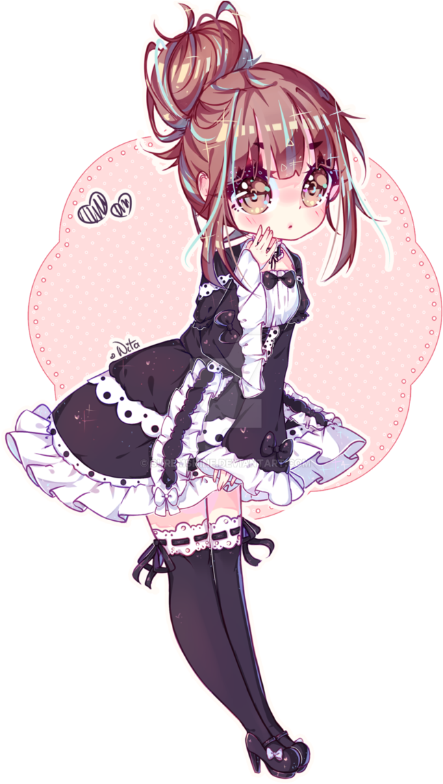 Chibi Maid Girl By Suremshine - Cute Anime Maid Girl (697x1146)