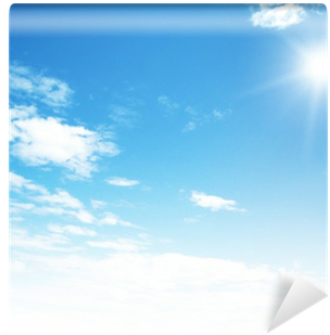 Blue Sky Background With Tiny Clouds Wall Mural • Pixers® - Winter (400x400)