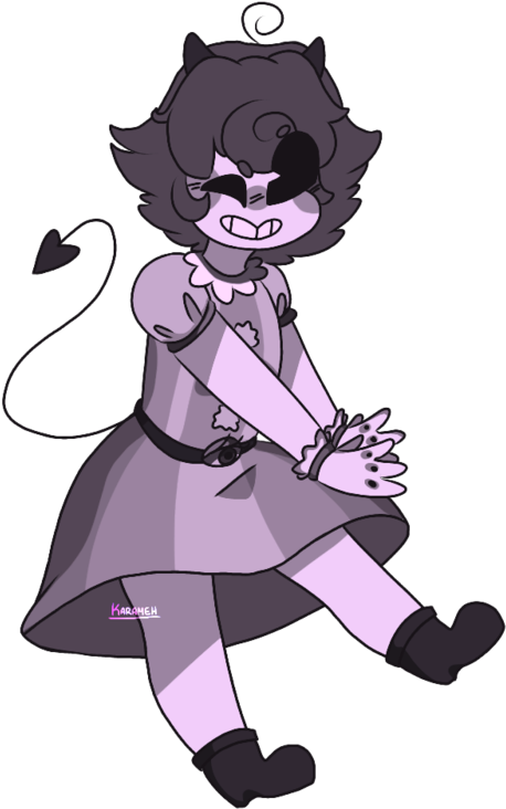 Here Comes A Demon Girl By Karameh - Cartoon (600x800)