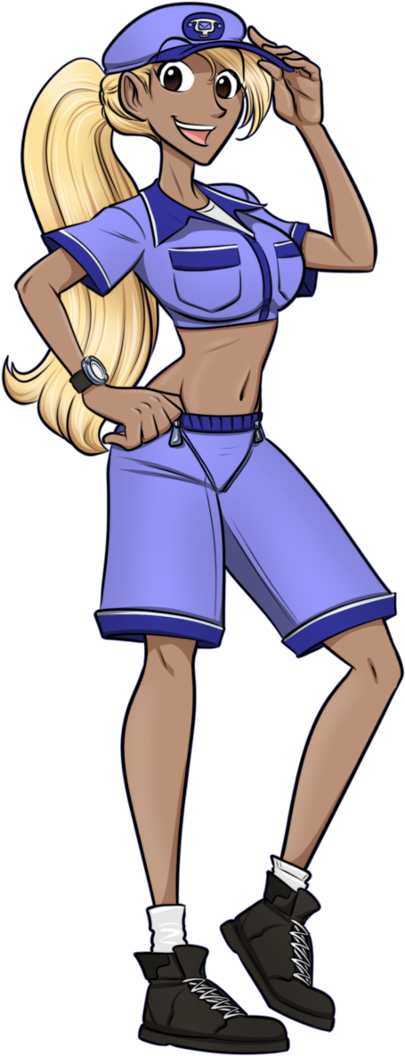 Delivery Girl By Riddleaugust - Cartoon (632x1264)