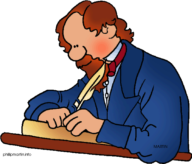 Free Clip Art By Phillip Martin - Author Clipart (648x568)