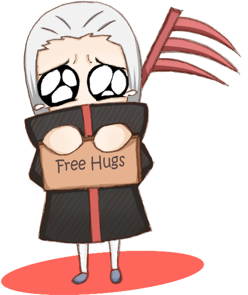 Give Me A Hug By Italuver - Chibi Hidan (584x676)