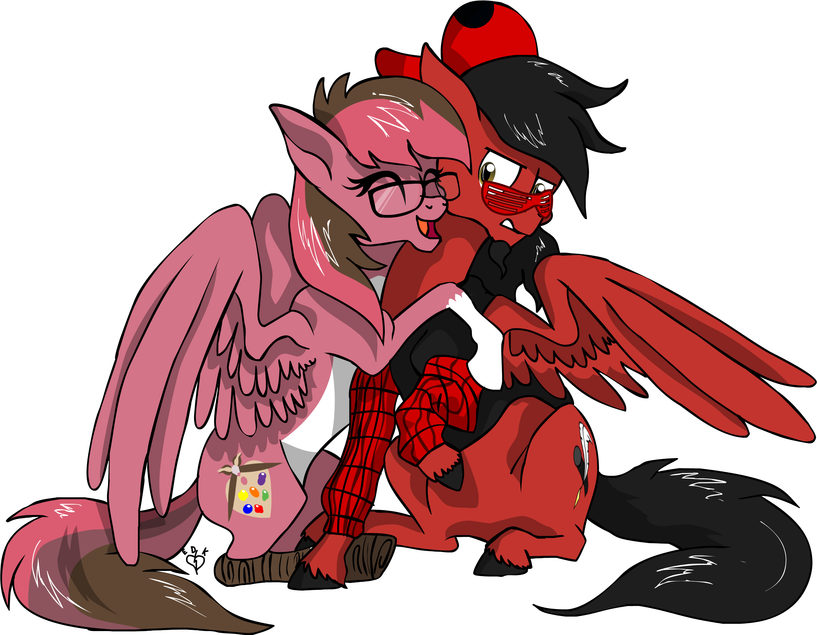 Artist Hugging Cartoonz - Car Toon Z Mlp (2880x2300)