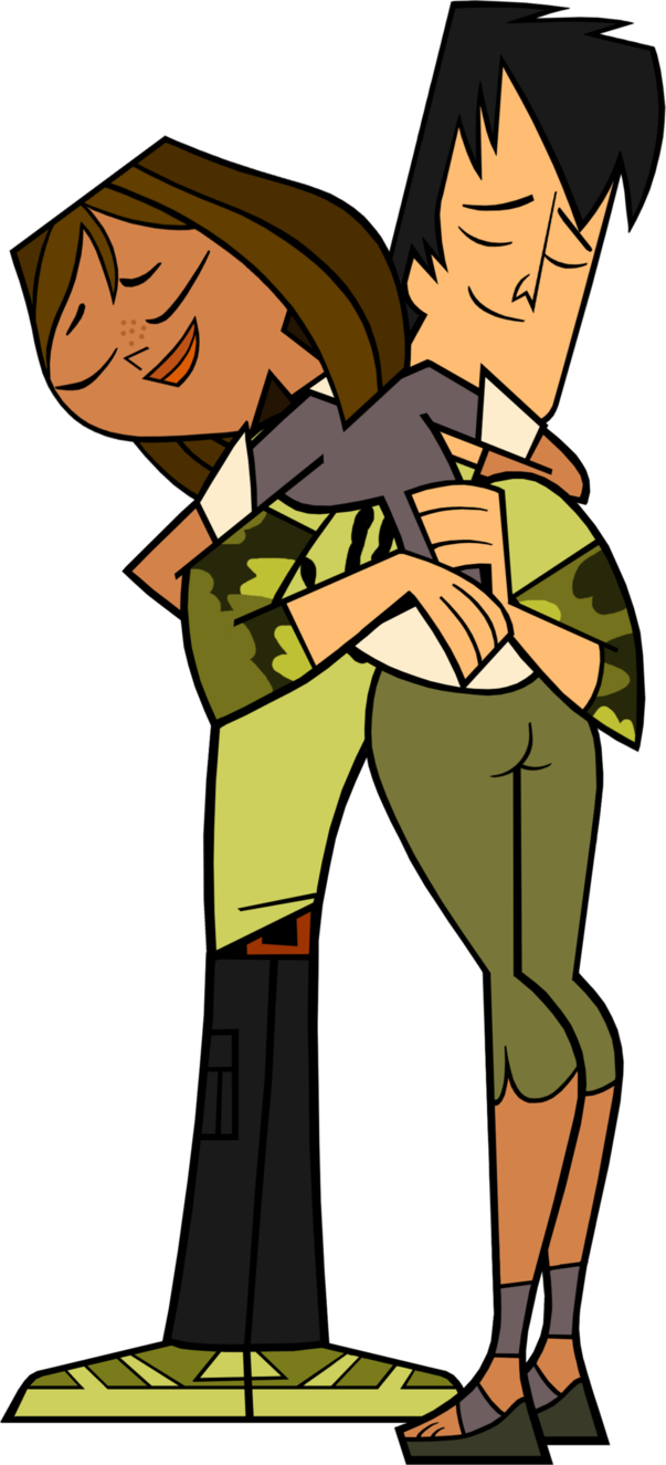 Trent And Courtney Hugging By Codylake - Total Drama Trent And Courtney (603x1325)