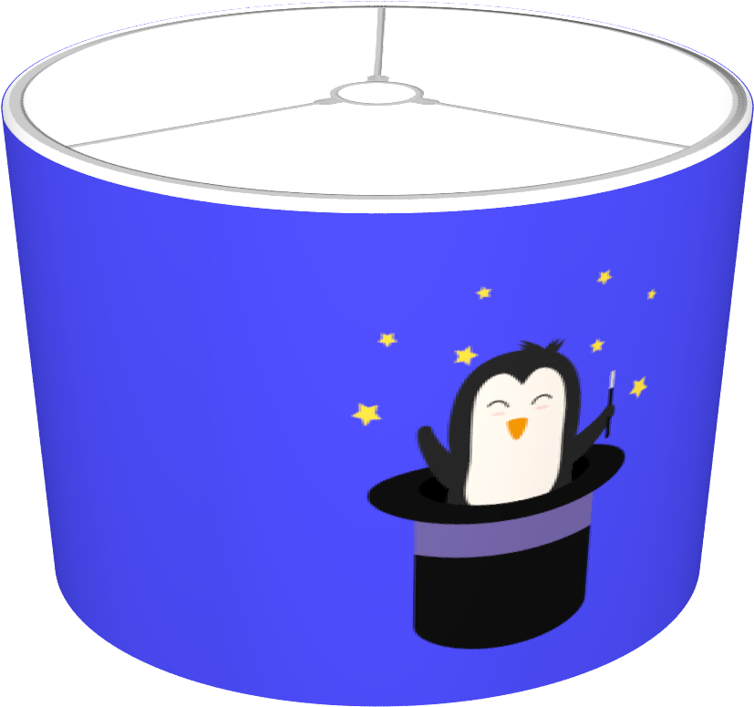 Penguin Magician - Cartoon (1348x1032)